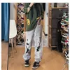 Men's Jeans Men Anklelength Holes Solid Retro Streetwear Allmatch Teen Straight Trendy Loose Leisure Harajuku High Street Chic 230809