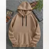 Men's Hoodies Plush European Size Sweater Hooded Solid Color Casual Couple Costume Wholesale Discount For Men And Women Manufacturers