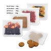 Fashion Refrigerator Food Bag Reusable Vacuum Silicone Food Fresh Bag Sealer Milk Fruit Meat Storage Bags Organizer Bags 100pcs