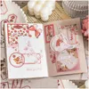 Embalagem para presente 30 pçs/saco Vintage Fern Floral Stamp Pet Sticker Package Diy Diary Journal Folhagem Decoração Label Scrapbooking Drop Delivery Dhbwg