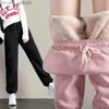 Женские брюки Capris Новые шерстяные спортивные штаны Женские зимние теплые брюки мода лодыжки брюки с защитой брюки повседневные спортивные штаны теплые толстые ноги Z230809