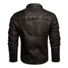 Vestes pour hommes Veste de moto pour hommes Automne Hiver Homme Faux cuir PU Casual Biker Coat Zipper Fleece Cltohing B01612 230809