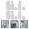 Storage Bottles 6 Pcs Toiletry Containers Sponge Liniment Bottle Liquid Sub Small Head Empty Applicator White Abs Travel