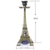 Eiffel Tower Hookah Kettle Arabian Shisha Double-Barreled Water Pipe Portable Smoking Accessories Home Möbler Dekoration HKD230809