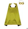 Cape Mask Sets Bambini Natale Halloween Mantello Masquerade Cosplay Prop Costumi Regali per feste di compleanno Cartoon Poncho Double SideZZ