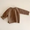 Cardigan Autumn Baby Boys Girls Coat Sweater Toddler Knit Cardigans born Knitwear Longsleeve Cotton Jacket Tops 230907