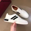 Top Layer Cowhide 2023 New Ballys New Classic Men's Striped Style Small White Shoe Board Shoes Lace Up Casual Men's Shoes