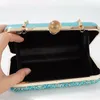 Evening Bags Bag for Women Multicolor Purses Designer Luxury Handbags Stone Decoration Ladies Hand Pearl Hasp Purple Sling 230809