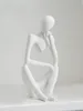 Oggetti decorativi Figurine 1 pz Minimalista Moderno Ins Nicchia Carattere Astratto Pensatore Decorazione Artistica Soggiorno Televisione Armadietto del Vino Casa 230809