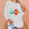 Sudaderas con capucha para mujer Sudadera con capucha Tendencia de la moda europea y americana Impreso en 3D Top suelto