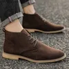 Dress Shoes Fashion men's ankle boots Winter boots British style classic suede boots Casual shoes Work boots Botas Zapatos Hombre Z230809