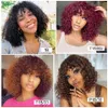 Perucas Sintéticas Jerry Curly Curto Pixie Bob Cut Perucas de Cabelo Humano Com Franja Brasil Perucas Curtas Para Mulheres Destaque Loiras Coloridas Perucas de Cabelo Humano 230808