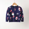 Pullover 2023 Autumn Kids Boys Girls Knitting Pullovers Sweaters Coat Tops Tröja Baby Cartoon Long Sleeve 16 Years 230809