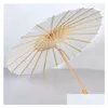 Fans Parasols Witboek Paraplu Bruids Chinese Stijl Mini Craft Paraplu Diy Schilderij Drop Delivery Feest Evenementen Accessoires Dh39M