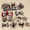 Fabric Bow Hair Accessories For Girls Baby Big Flower Plaid Princess Babies Girl Hair Band Headband Baby's Head Band Kids Hairwear