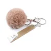 Keychains Lanyards Card Grabber Household Personal Care Fashion Cute Credit Cards Pler Pompom Mini Key Rings Acrylic Debit Bank For Dhtqm