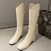 2021 alta qualidade outono e inverno botas femininas novas botas de moda com zíper traseiro botas longas botas altas botas de cavaleiro 34-43 L230704