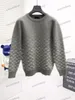 xinxinbuy Men women designer Sweatshirt Hoodie Gradient Letter Jacquard Printing sweater gray blue black white XS-2XL