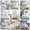 Jarl Home Test Sängkläder för barn Microfiber El Breattable Soft Fitted Bed Set med Comferter and Sheets Twin Queen King 238o