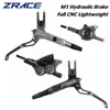 Cykel derailleurs zrace m1 x2 x4 berg hydraulisk broms full cnc lätt mtb oljetryck skiva set fram och bak 230808