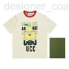 Felpe con cappuccio da uomo Felpe designer Versione corretta 2023 Summer New Illustrator Cartoon Pear Letter Print T-shirt Gu Jia G P1FG