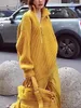 Женские свитеры Rowling Mirror Сплошное желтое двойное молния водолаз