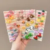 Hårtillbehör 50st Lot Children Cartoon Elastic Bands Baby Head Leather Rep Small Animal Cute Girls Headdress 230808