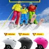 Protective Gear Brand Warm Plush ManWoman Ski Helmets Set GogglesMask 2 Gift Winter Snow Snowboard Helmet Snowmobile Sledge Moto Sports Safety p230809