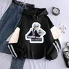 Męskie bluzy z kapturem Bleach Anime Autumn Hitsagaya Toushirou Quadratic Cool Boy Manga Pullover Tops Men Mężczyzn Kobiety Wygodne bluzy z kapturem