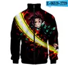 Męskie kurtki coats anime kimetsu no yaiba bluza z kapturem Kamado Tanjirou Nezuko Sabito Iguro Obanai Cosplay Men Bluz bluzy