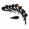 Smoking Pipes solid wood natural color dry tobacco pipe Heat-resistant ebony pipe wooden pipe smoking accessories