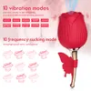 EggsBullets 10 Frequency Clitoral Sucking Vibrator Rose Flower Clit G Spot Stimulation Vagina Pussy Massager Adult Sex Toys for Women Orgasm 230808