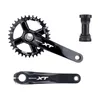 バイクグループセットレースワークXT HollowTech MTB CRANK ARMS BICYCLE CRANKSET INTEGRATED CANDLE PE 2 CROWNS MOUNTAIN CONNECTING RODS 104 BCD 230808