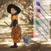 Andere evenementenfeestjes 90 cm Halloween Party Witch Broom Kids Tulle Gauze vliegende bezemstick voor Masquerade Halloween Cosplay -kostuumaccessoires Props 230809