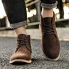 Dress Shoes Fashion men's ankle boots Winter boots British style classic suede boots Casual shoes Work boots Botas Zapatos Hombre Z230809