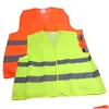 Veiligheid op de werkplek Levering Zichtbaarheid Werkend Bouwvest Waarschuwing Reflecterend Verkeersgroen 2 Kleuren Drop Delivery Office School Bus Dhcay