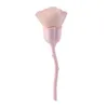 Pinceau de maquillage Rose, pinceaux en poudre pour le visage anti-cernes de fleurs super douces, pinceau blush pour le maquillage quotidien, brosse à poussière Nail Art