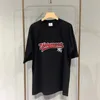 Embroidery T Shirt Men Women Black White Oversize T-Shirt Tops Tee