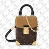 M82465 Borsa per catena della scatola della fotocamera borsetta borsetta donna designer di lusso da design di lusso camino trava