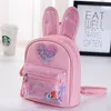 Backpacks Children's Backpack Fashion Sequins Cute Rabbit Mini Backpack Leisure Outgoing Kindergarten Schoolbag Girl 230809