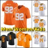 테네시 페이튼 매닝 16 축구 유니폼 레지 화이트 앨빈 카마라 트레 폰 플라워 콜먼 위텐 전공 Doug Atkins Orange Jerseys College 남자 여자 아이들 S-xxxl