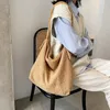 Sacos de noite bolsa feminina grande capacidade coreia japão moda bolsa de pano de pelúcia bolsa mensageiro tiracolo ombro luxo