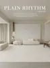 Nowoczesne luksusowe dywan do salonu Zaawansowany beżowy design sztuka sypialnia dywan ig sofa mata dom minimalistyczne streszczenie dywaniki HKD230809