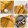 Lu Simple toile tissu étudiants Campus sacs de plein air adolescent sac à dos tendance coréenne avec sacs à dos loisirs voyage
