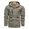 Herrjackor Jackor Midlängd Casual Outdoor Hooded Plus Size Breatble Battle Jacket Spring and Autumn Lossningsbara CAP-kläder 230808
