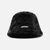 Rabbit hair fisherman hat female autumn Korean version of the trend fashionable warm ear protection bucket hat