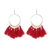 Dangle Chandelier New Ethnic Fringe Tassel Boucles d'oreilles pour les femmes Bohème Grand Big Hoop Long Déclaration Drop Femme Mode Bijoux Gif Dhu8G