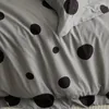 Bedding Sets 800TC Pima Cotton Set Nostalgic Vintage Polka Dots Large Circles Rounds Duvet Cover Quilted Bedspread 2 Pillowcases