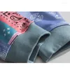 Women's Hoodies Streetwear Bandana Patchwork Men Fashion Hip Hop Sweatshirts Oversize Tops Hooded Pullover Harajuku Male Spring Autumn