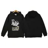 Rhude Autumn and Winter New Print High Street Fashion Fasual Loose Para Hooded Sweater Płaszcz